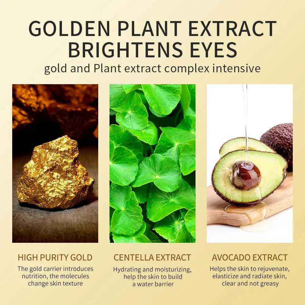 Golden Glow Avocado Eye Masks